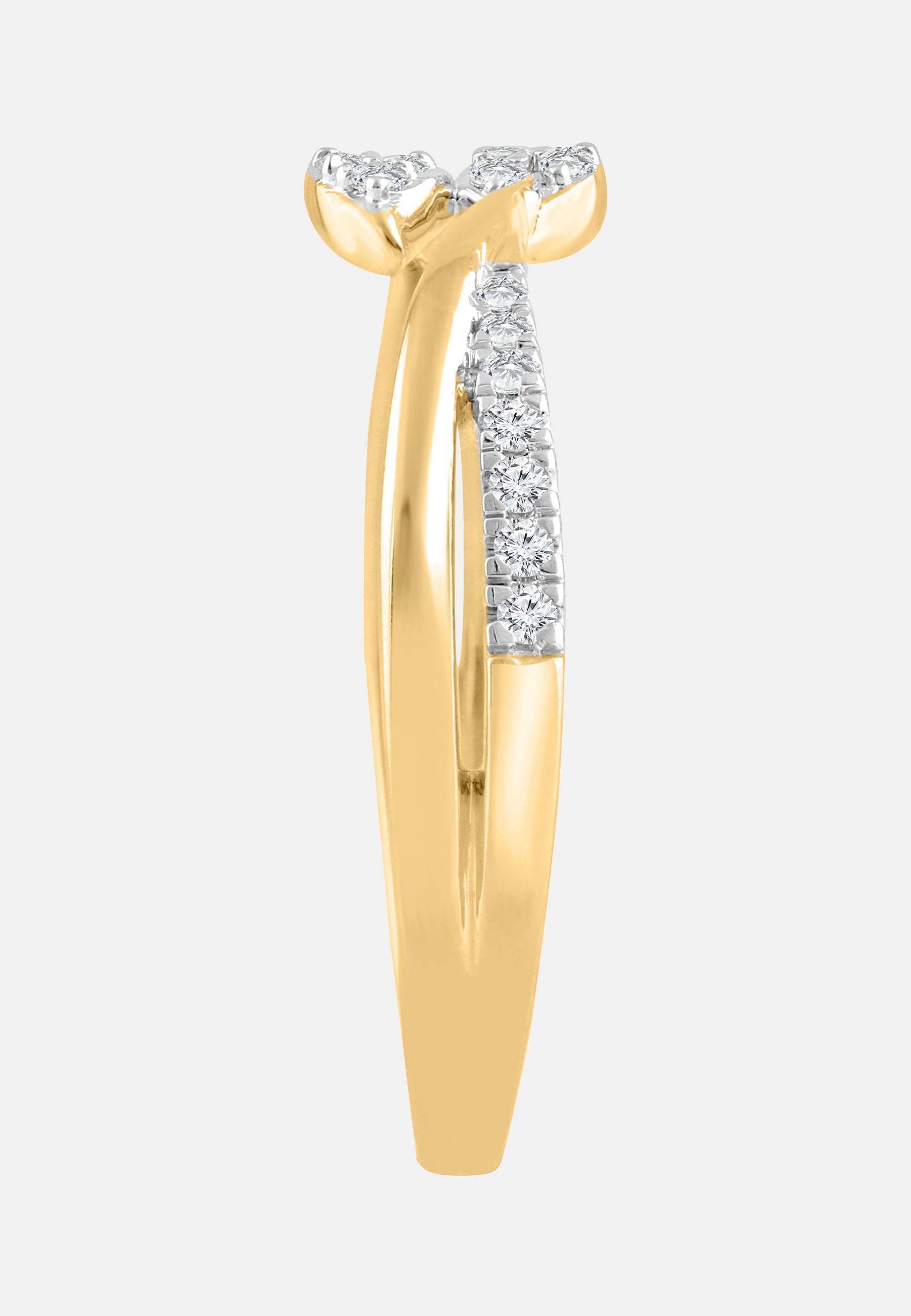 Ring aus 375 Gelbgold mit Diamant