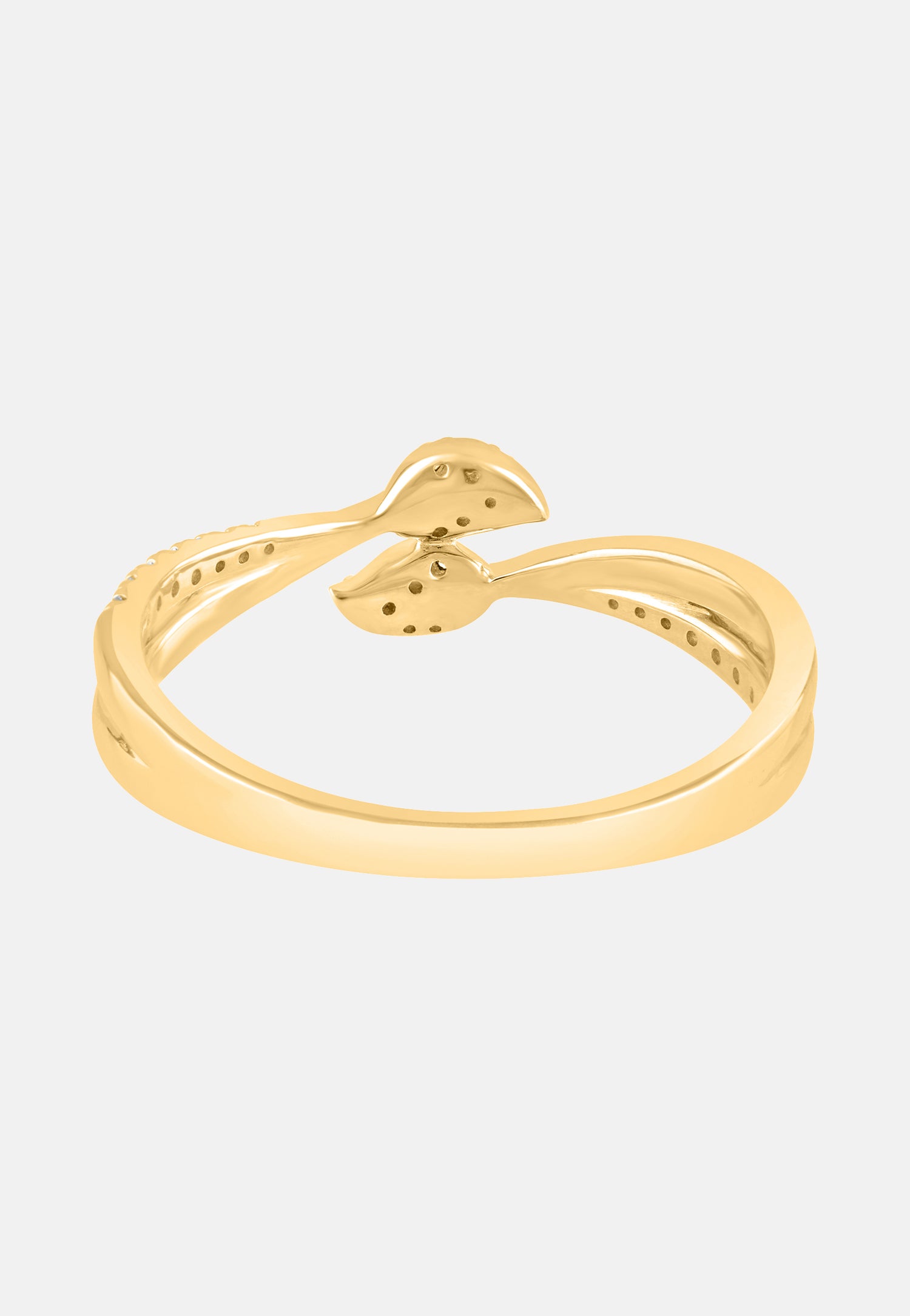 Ring aus 375 Gelbgold mit Diamant