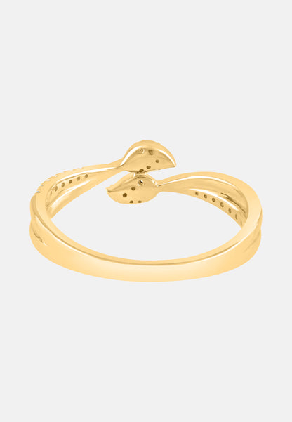 Ring aus 375 Gelbgold mit Diamant