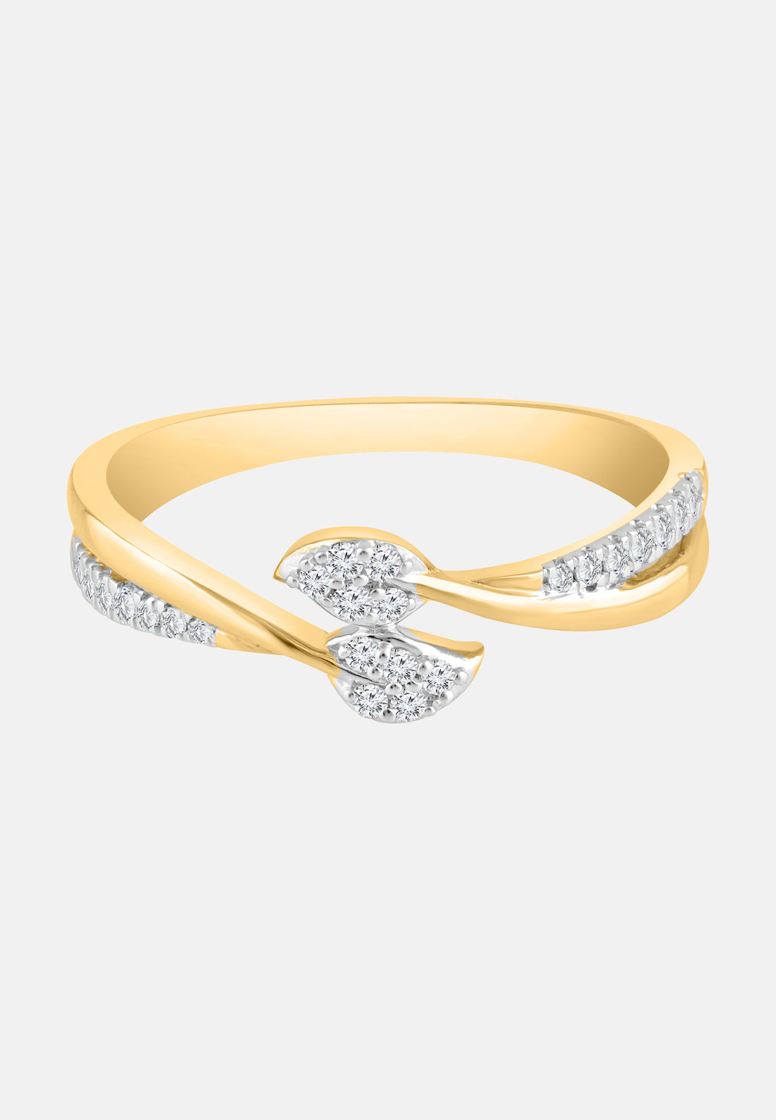 Ring aus 375 Gelbgold mit Diamant