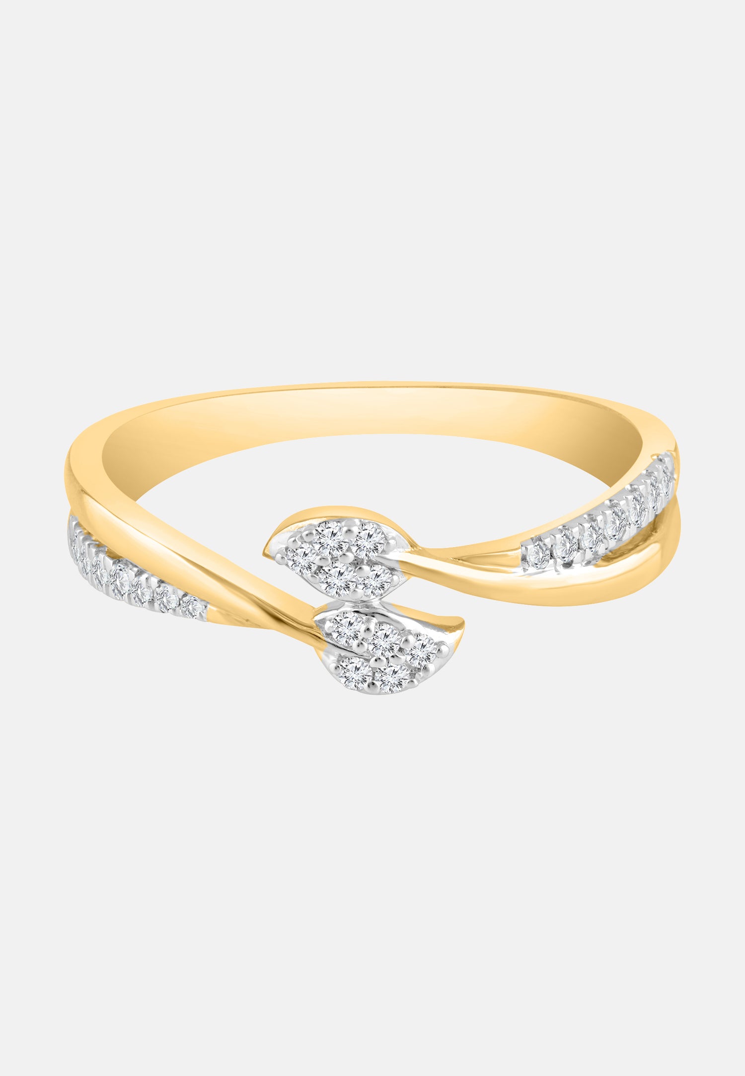 Ring aus 375 Gelbgold mit Diamant