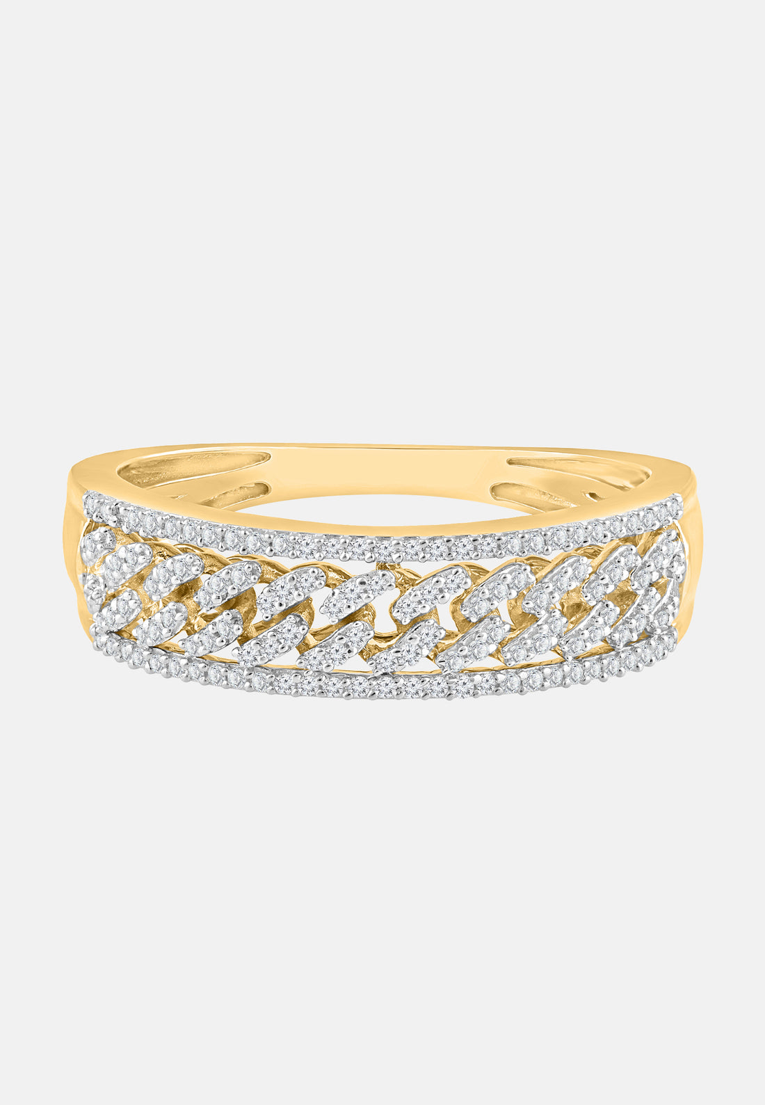 Ring aus 375 Gelbgold mit Diamant