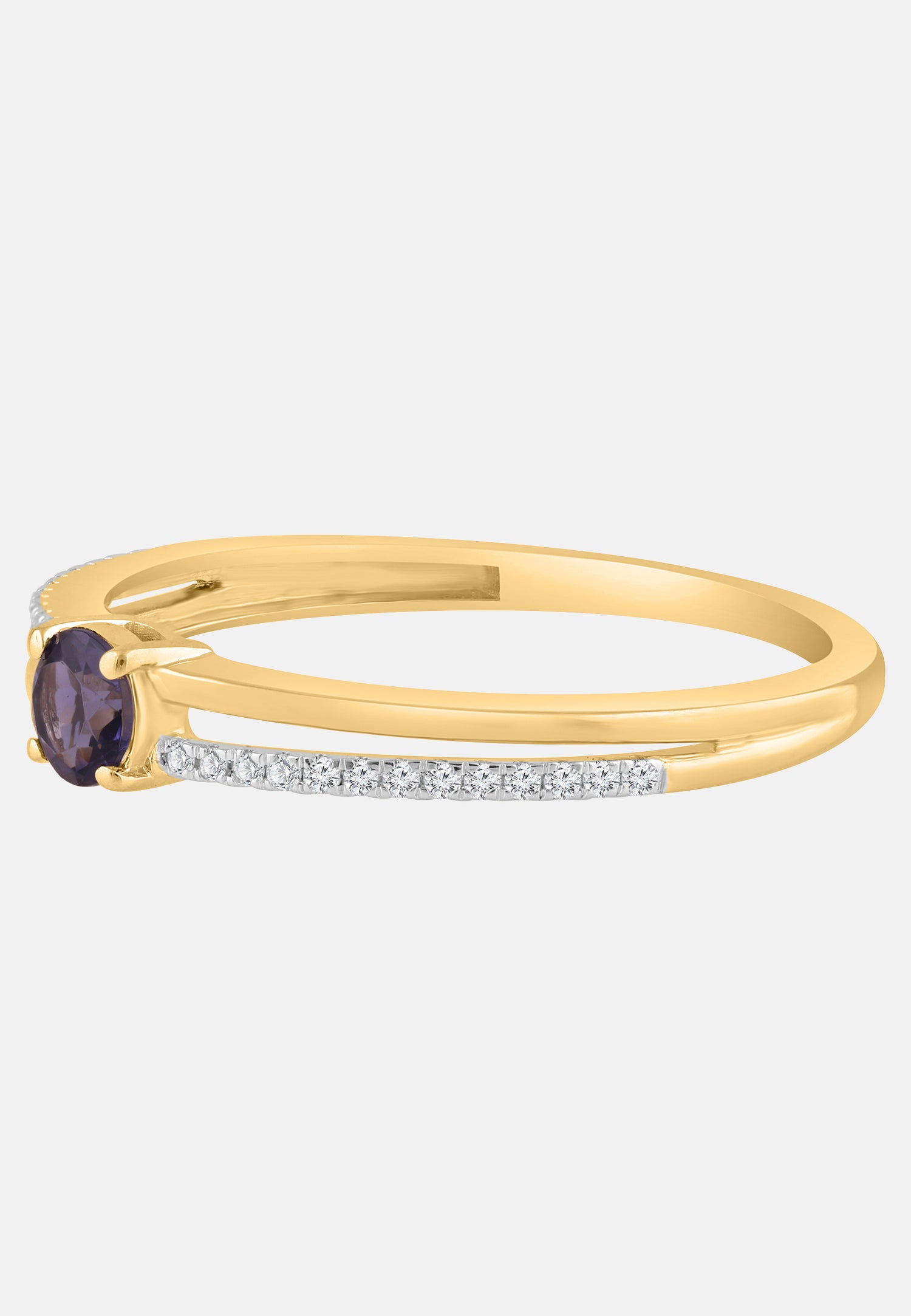 Ring aus 375 Weißgold mit Diamant