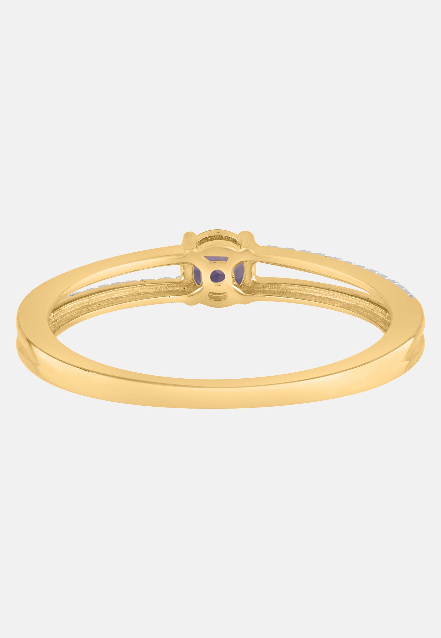 Ring aus 375 Weißgold mit Diamant