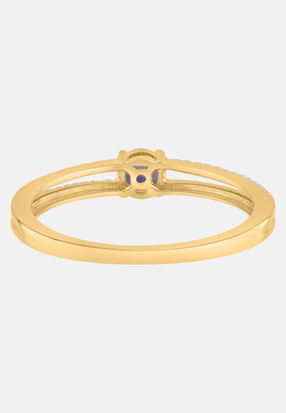 Ring aus 375 Weißgold mit Diamant