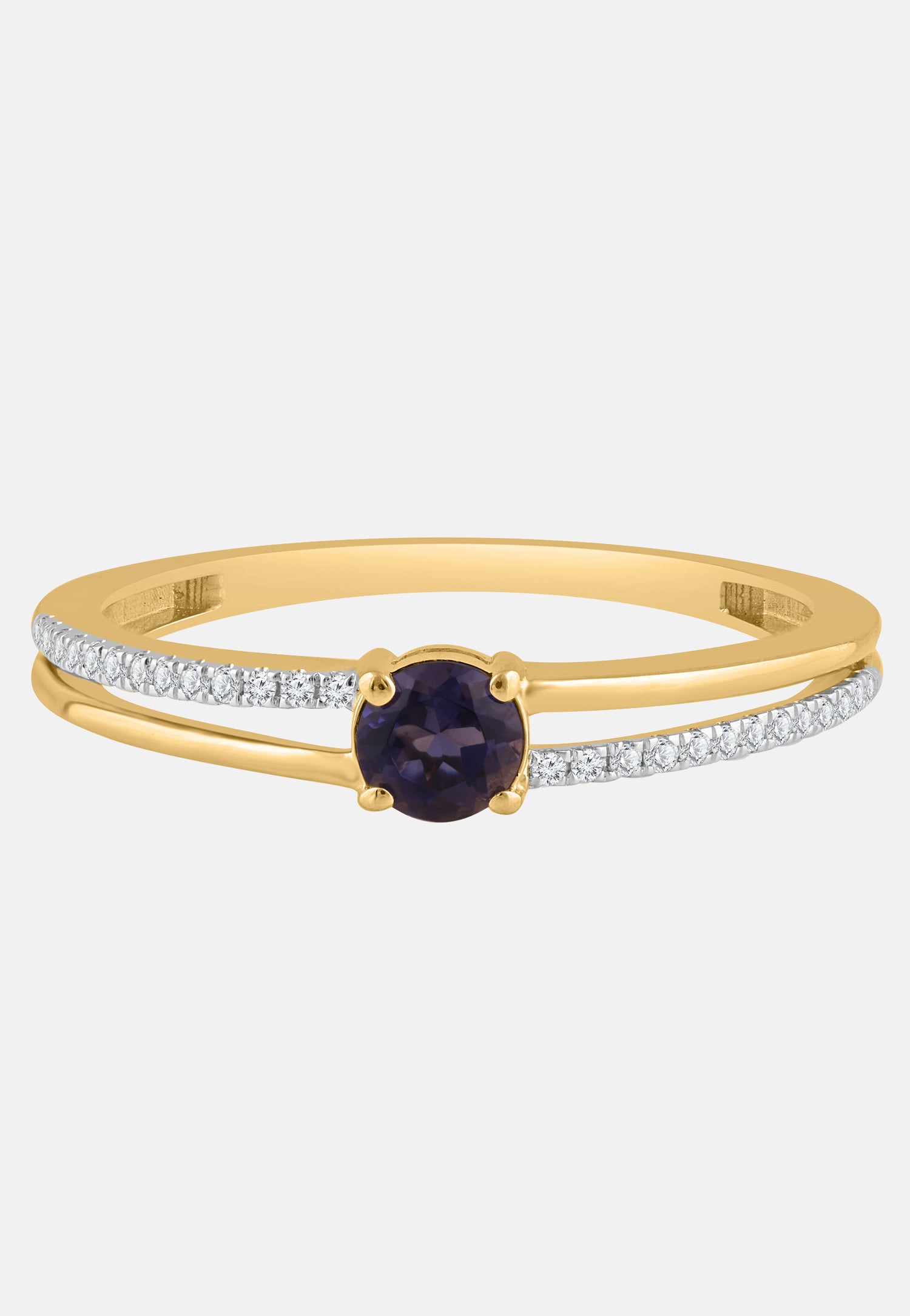 Ring aus 375 Weißgold mit Diamant