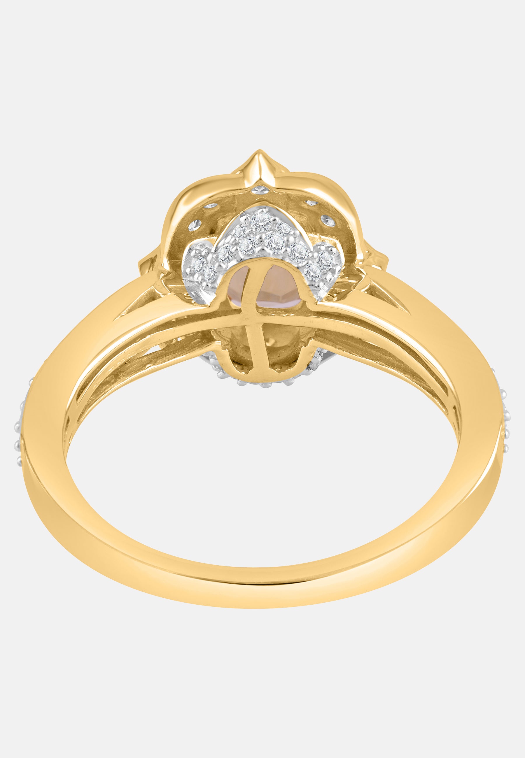 Ring aus 375 Weißgold mit Diamant
