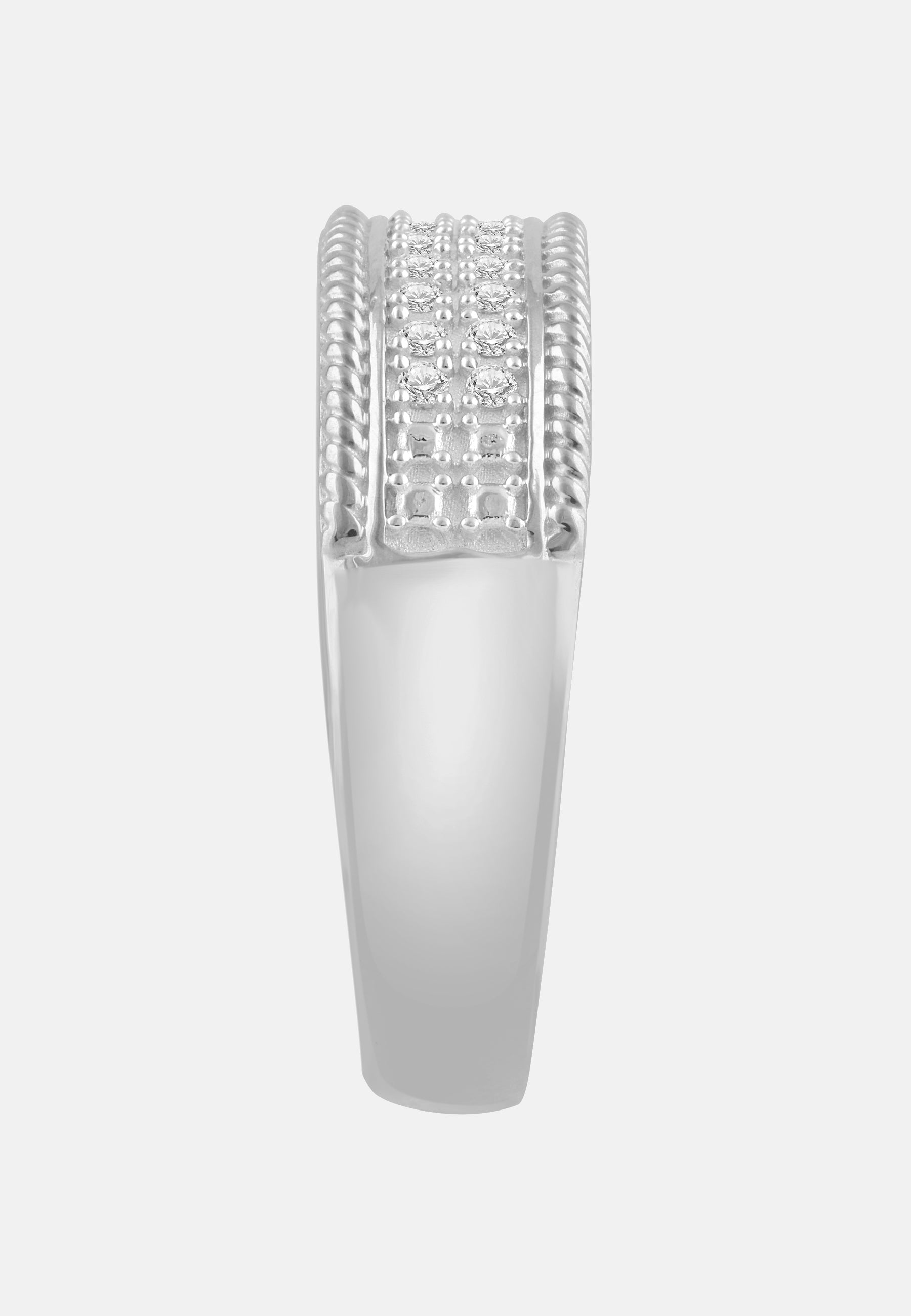 Ring aus 375 Weißgold mit Diamant