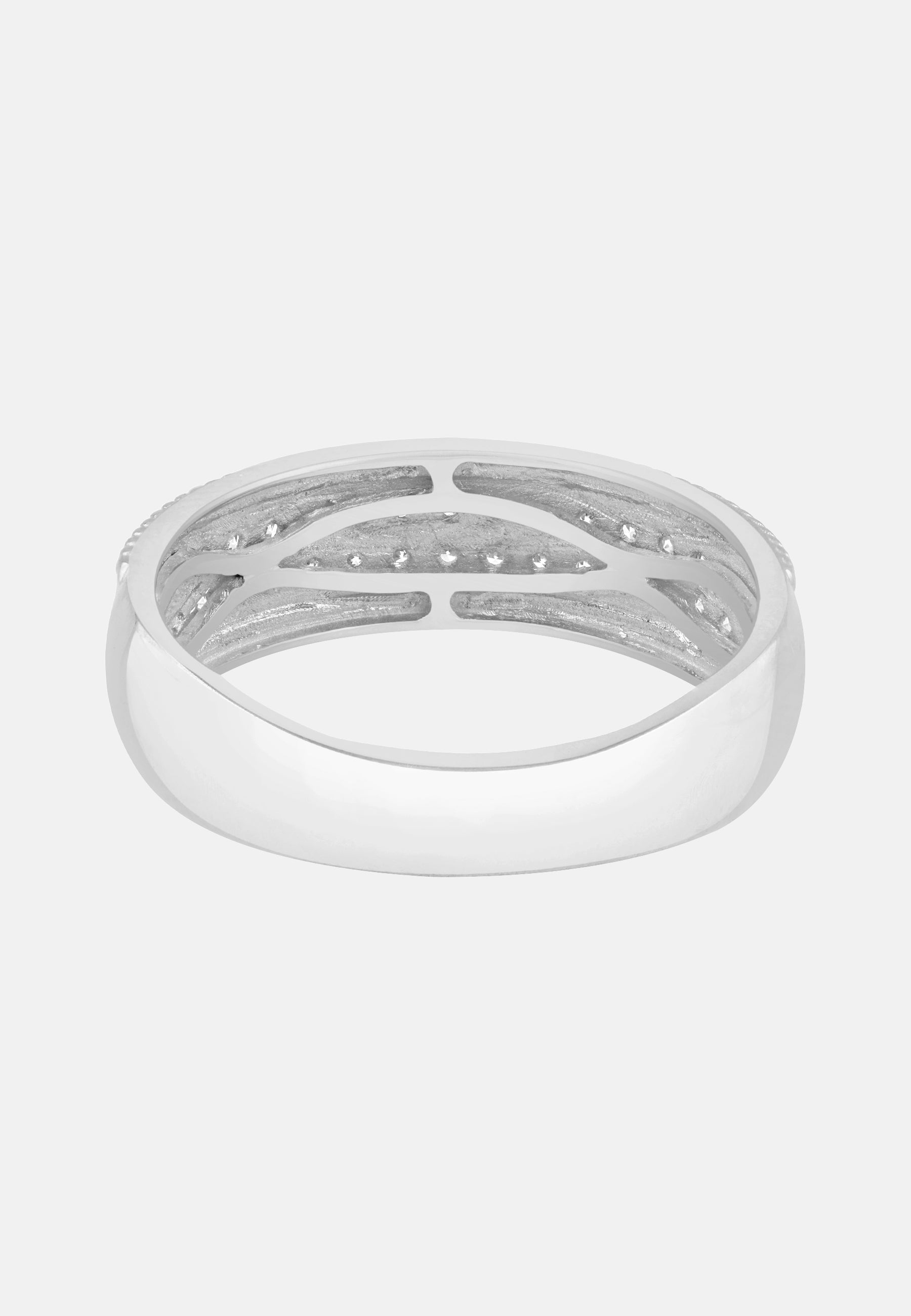 Ring aus 375 Weißgold mit Diamant