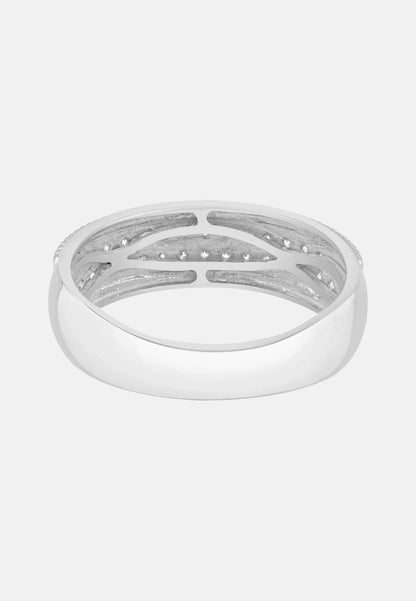 Ring aus 375 Weißgold mit Diamant
