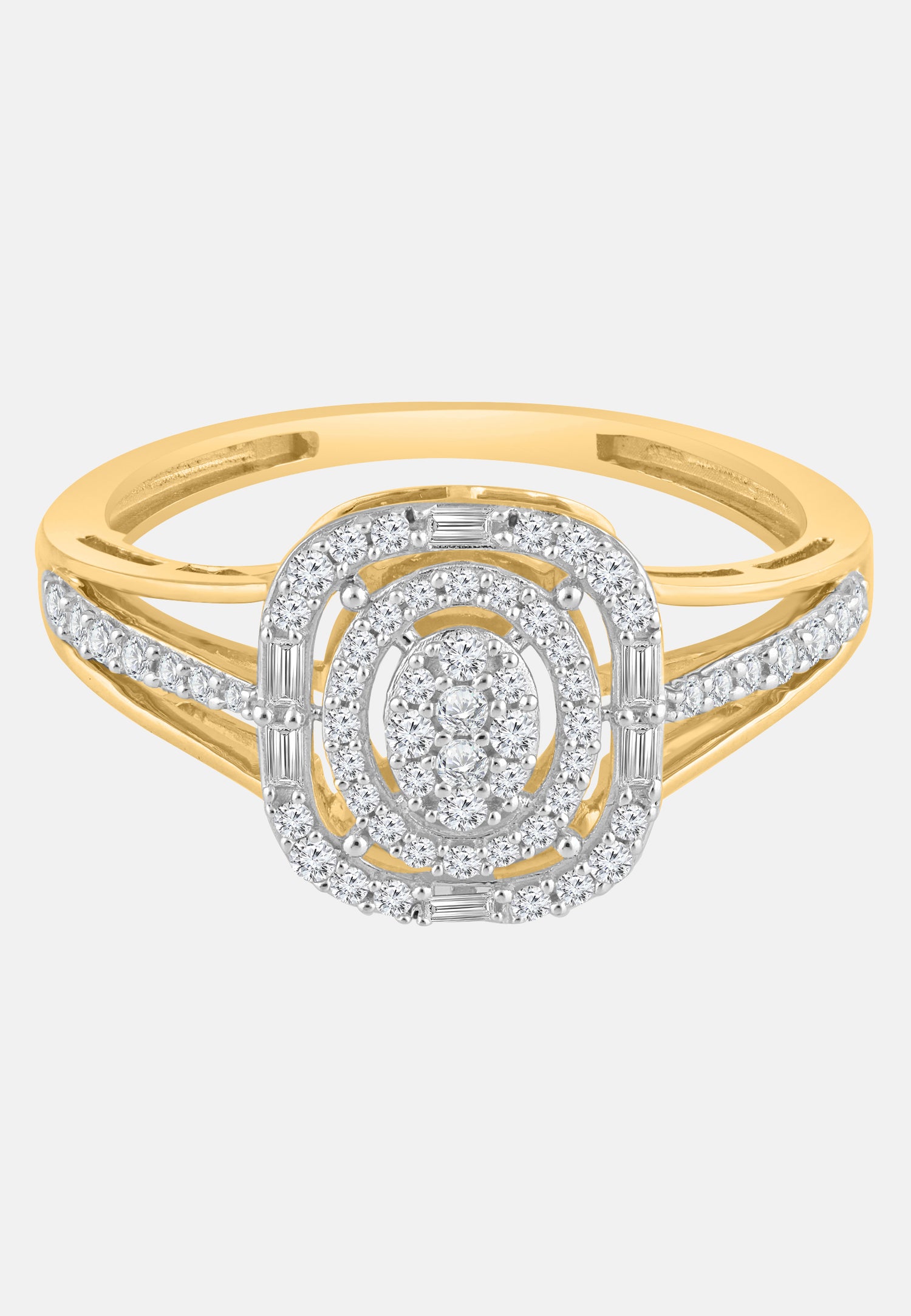 Ring aus 375 Gelbgold mit Diamant