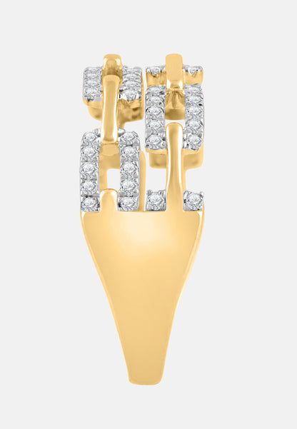 Ring aus 375 Gelbgold mit Diamant