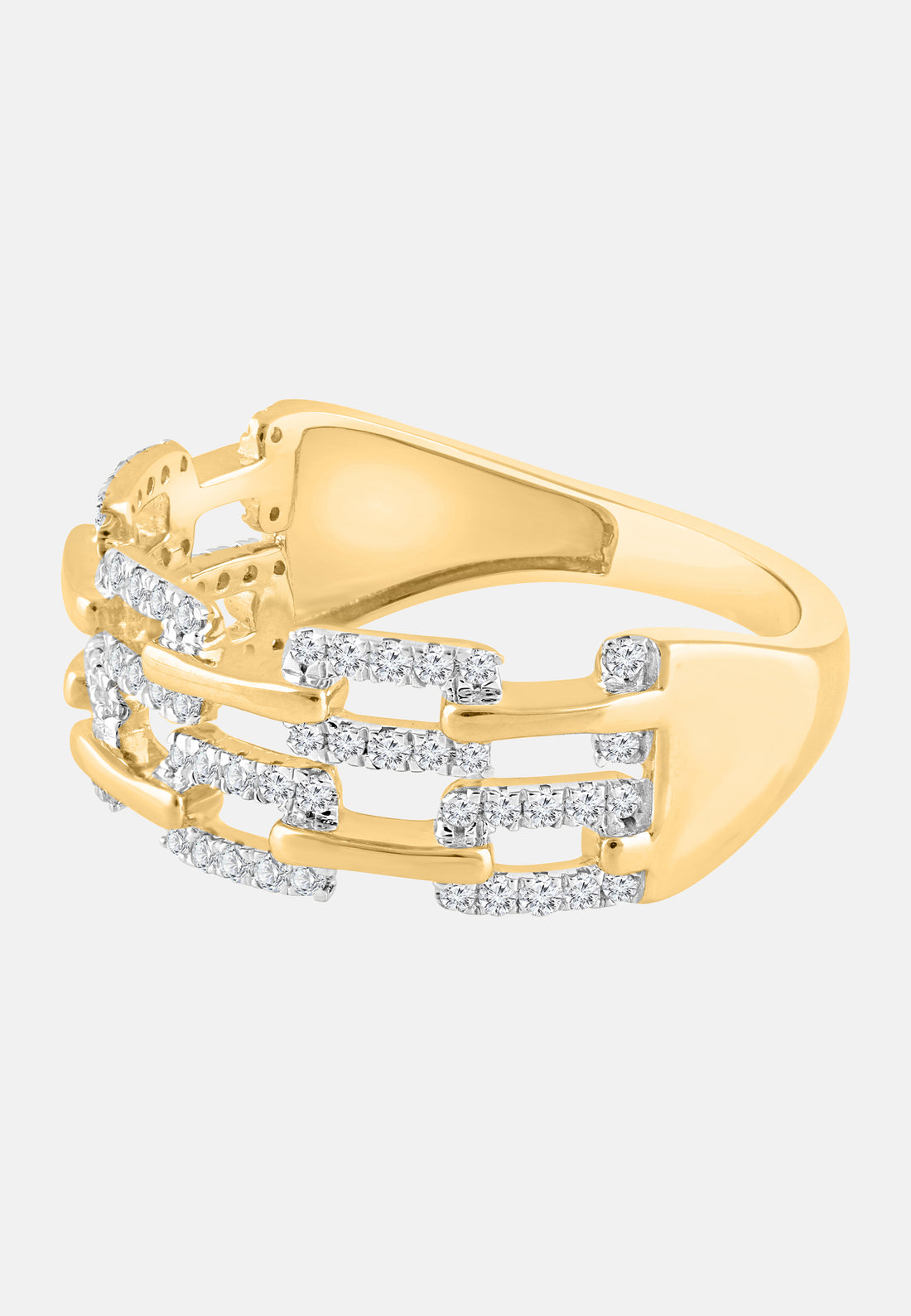 Ring aus 375 Gelbgold mit Diamant