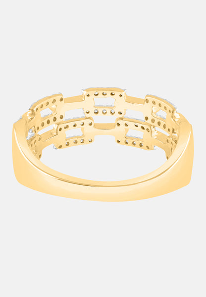 Ring aus 375 Gelbgold mit Diamant