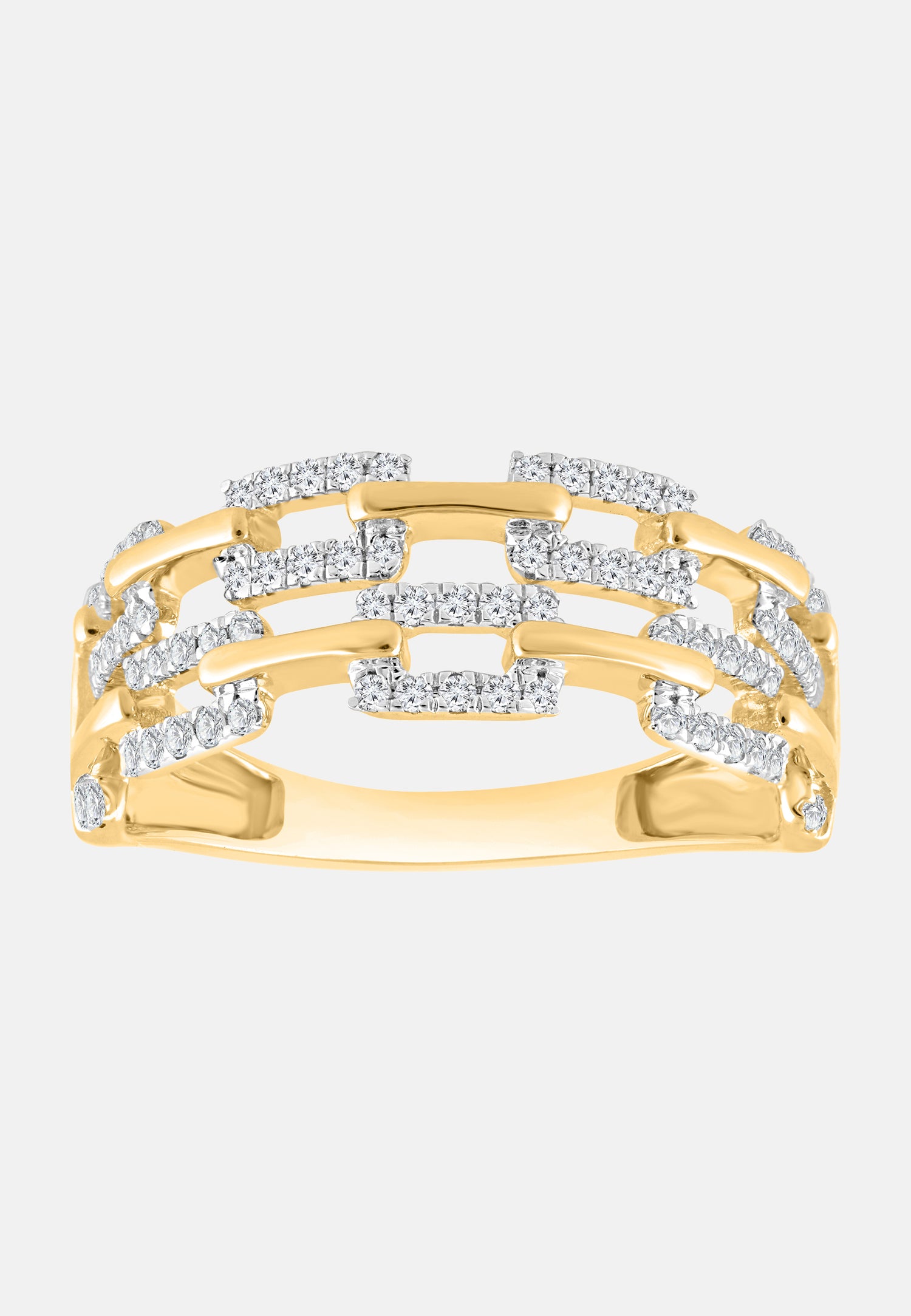 Ring aus 375 Gelbgold mit Diamant