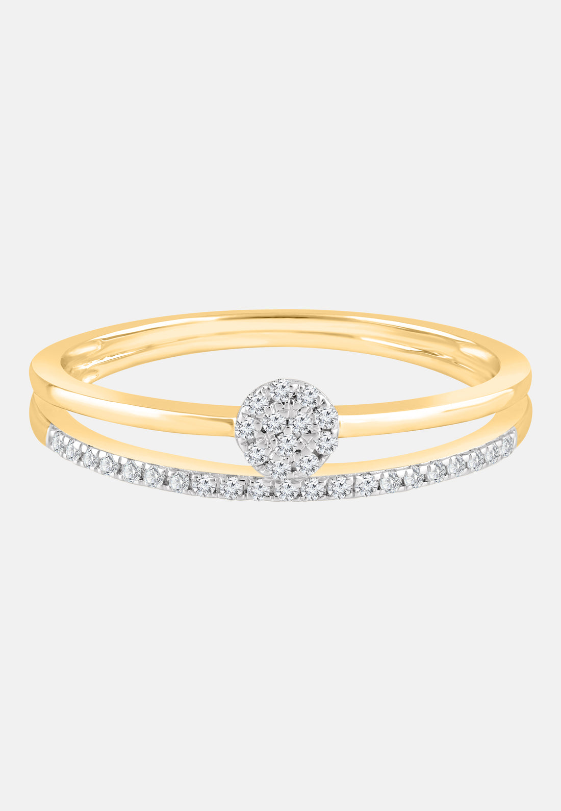 Ring aus 375 Gelbgold mit Diamant