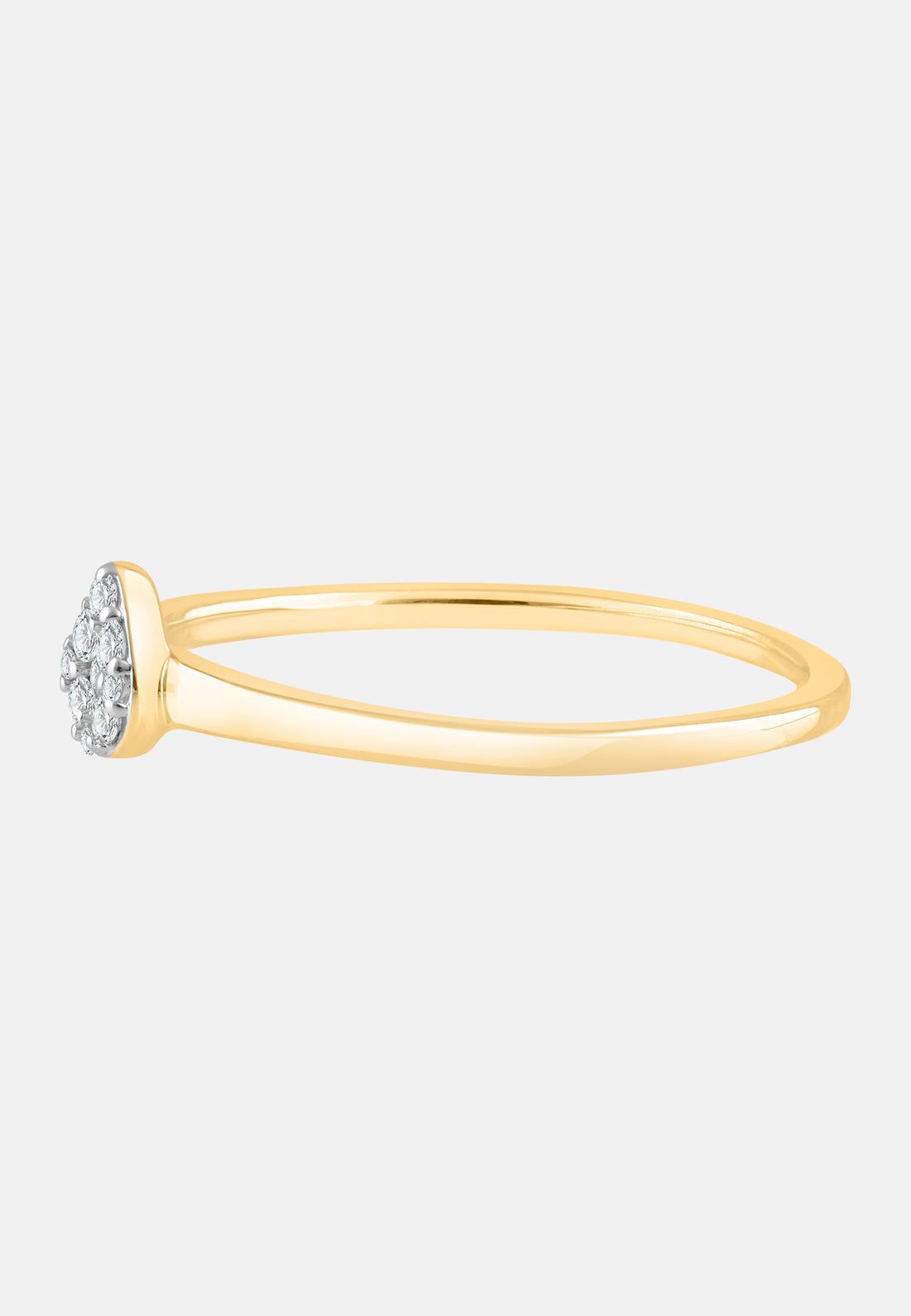 Ring aus 375 Gelbgold mit Diamant