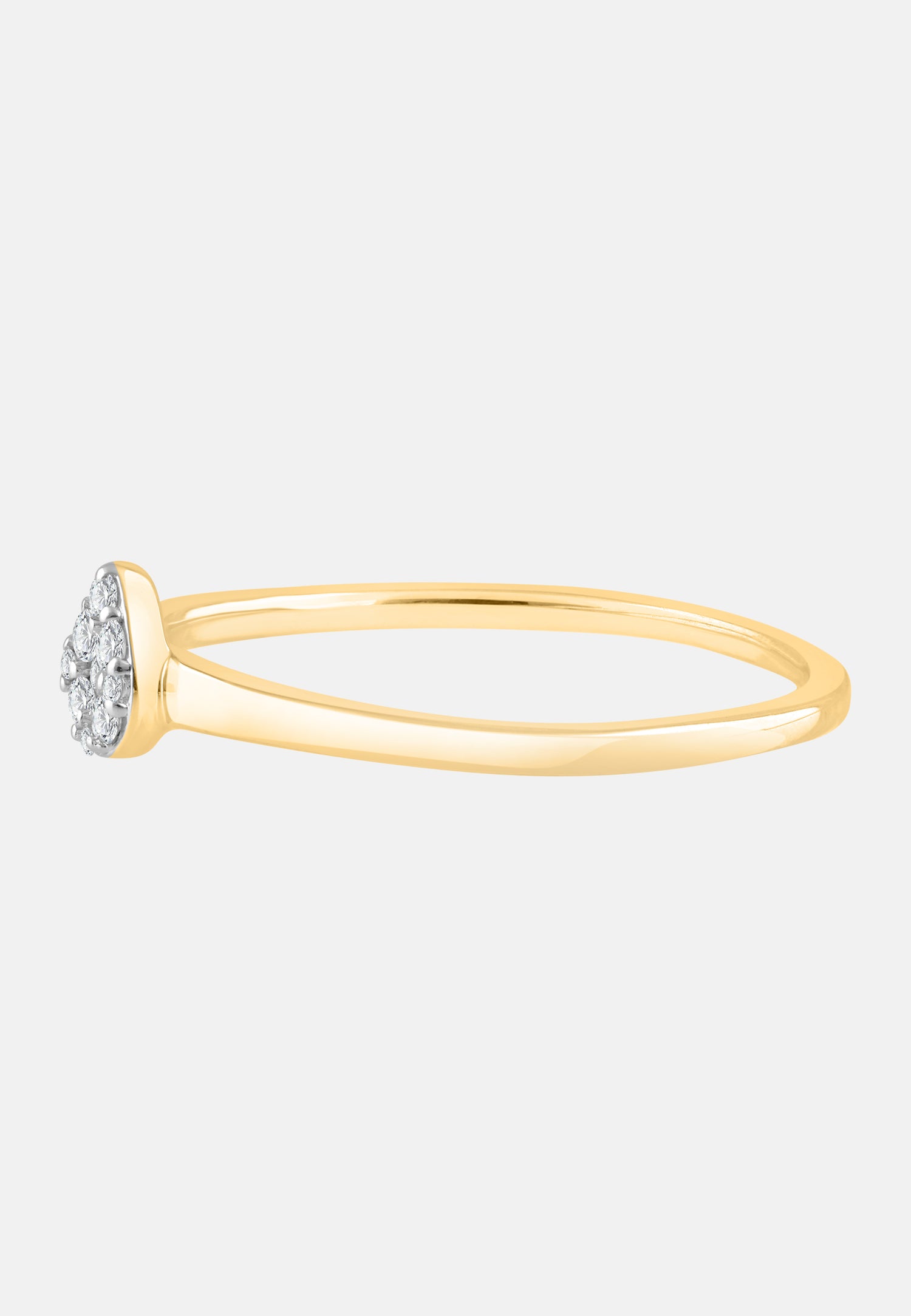 Ring aus 375 Gelbgold mit Diamant