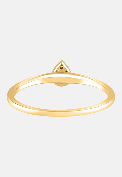 Ring aus 375 Gelbgold mit Diamant