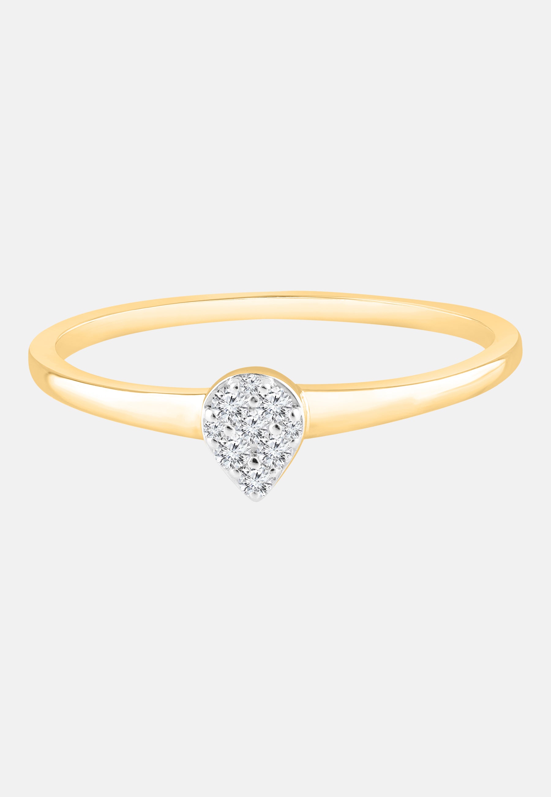 Ring aus 375 Gelbgold mit Diamant