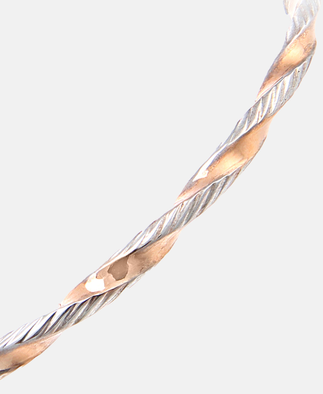 Armreif aus 375 Roségold gedreht
