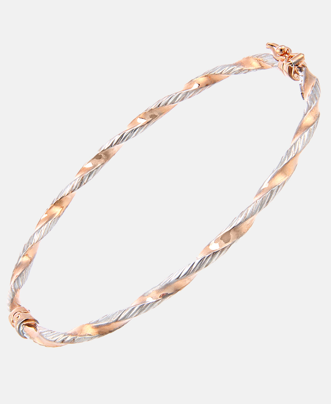 Armreif aus 375 Roségold gedreht