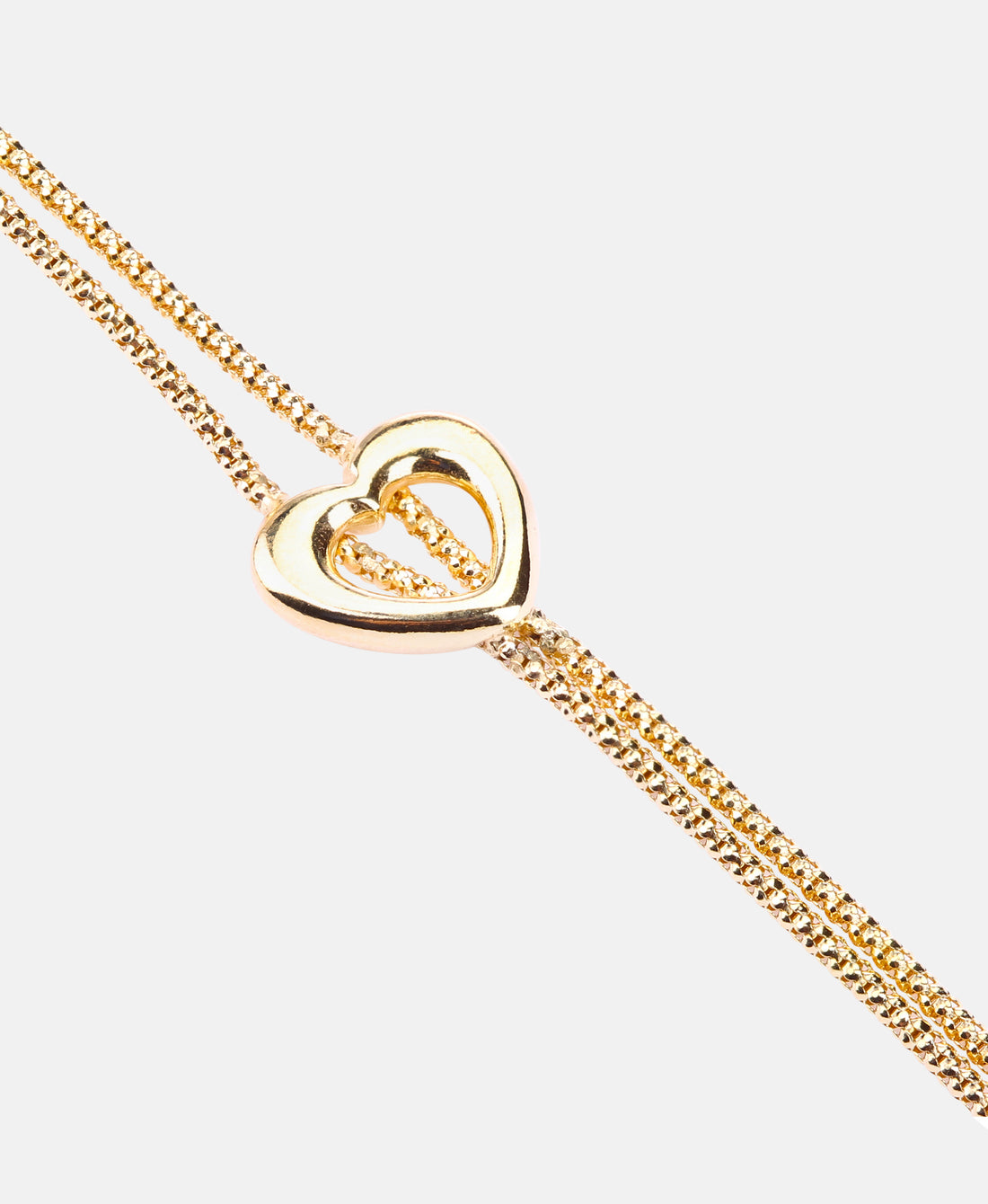 Armband aus 375 Gelbgold Herz-Design
