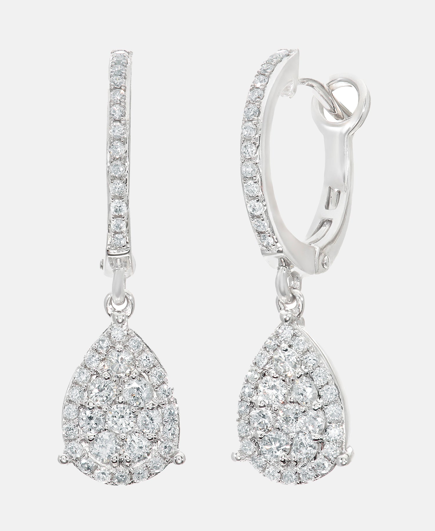 Ohrhänger aus 750 Weißgold mit 0.60 Karat Diamant