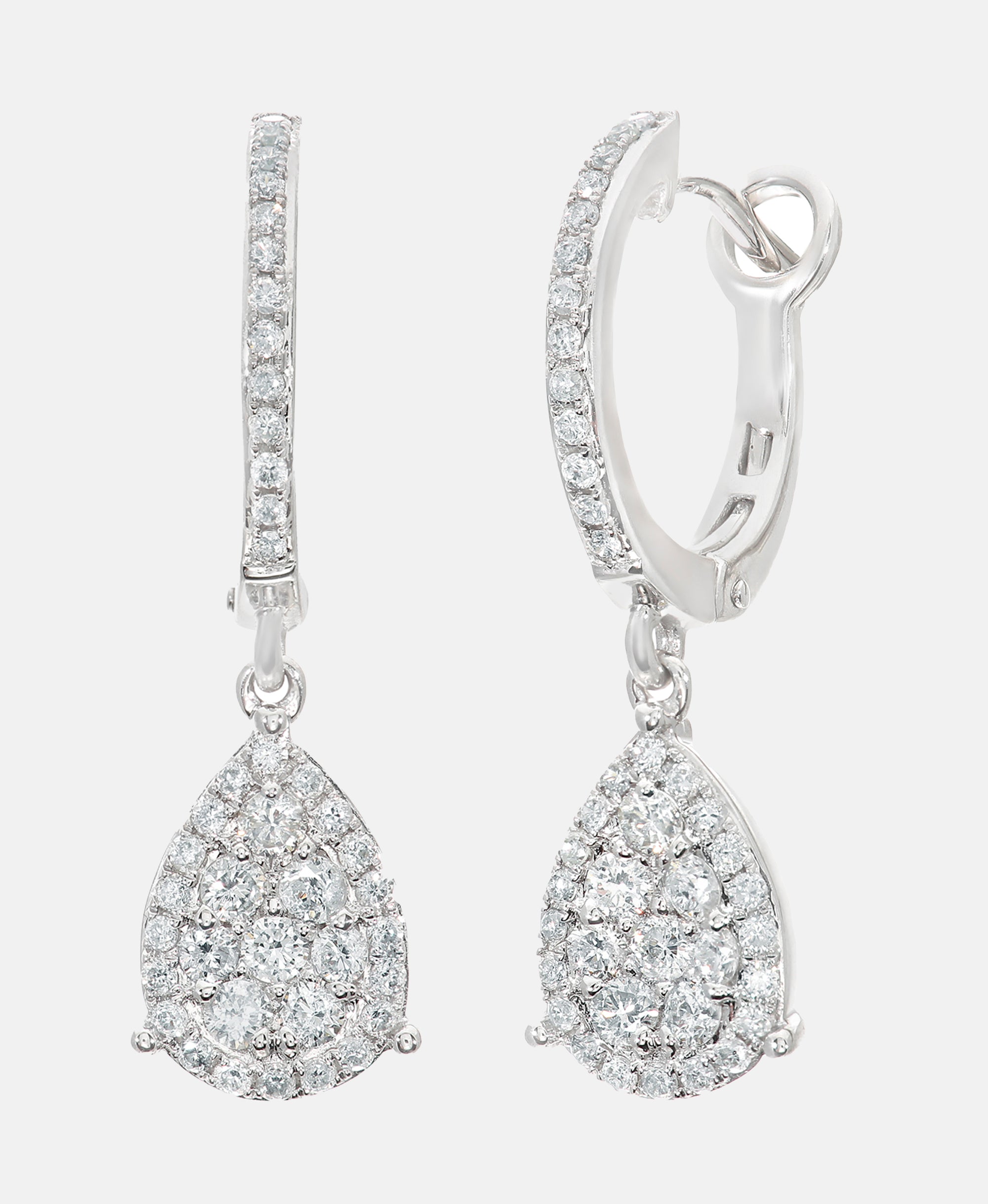 Ohrhänger aus 750 Weißgold mit 0.60 Karat Diamant