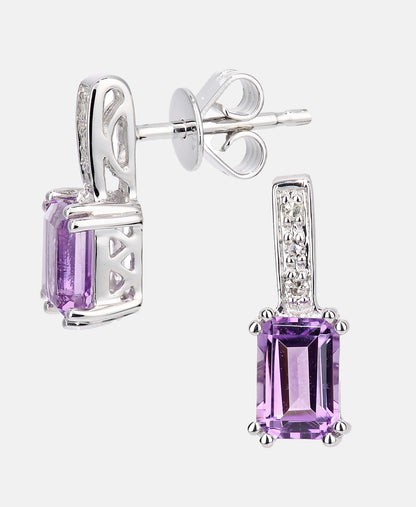 DIAMANT LETERNEL Earrings Purple