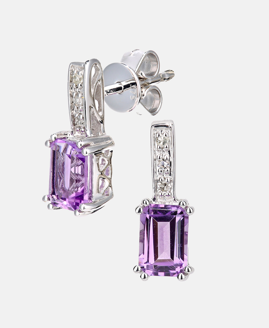 DIAMANT LETERNEL Earrings Purple