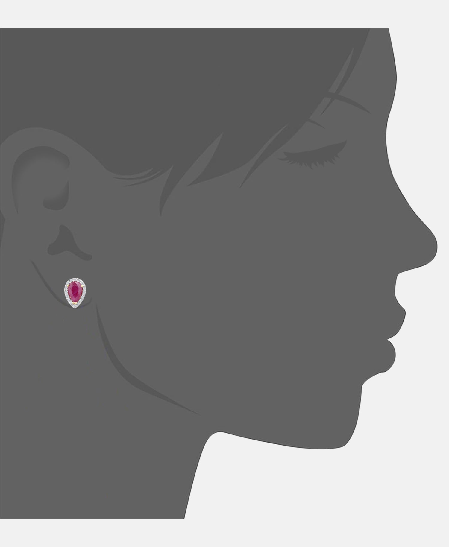 DIAMANT LETERNEL Earrings Dark pink