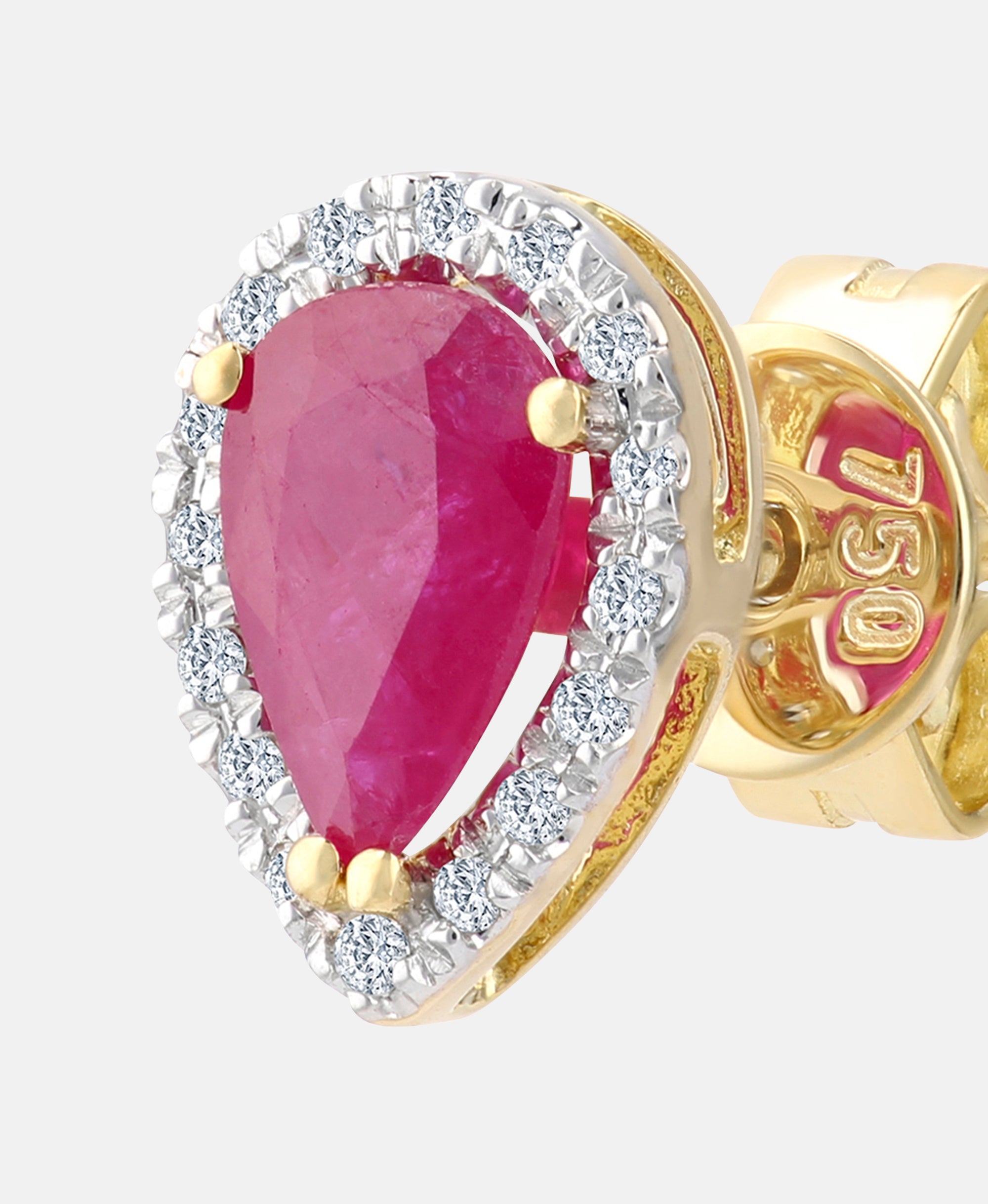 DIAMANT LETERNEL Earrings Dark pink