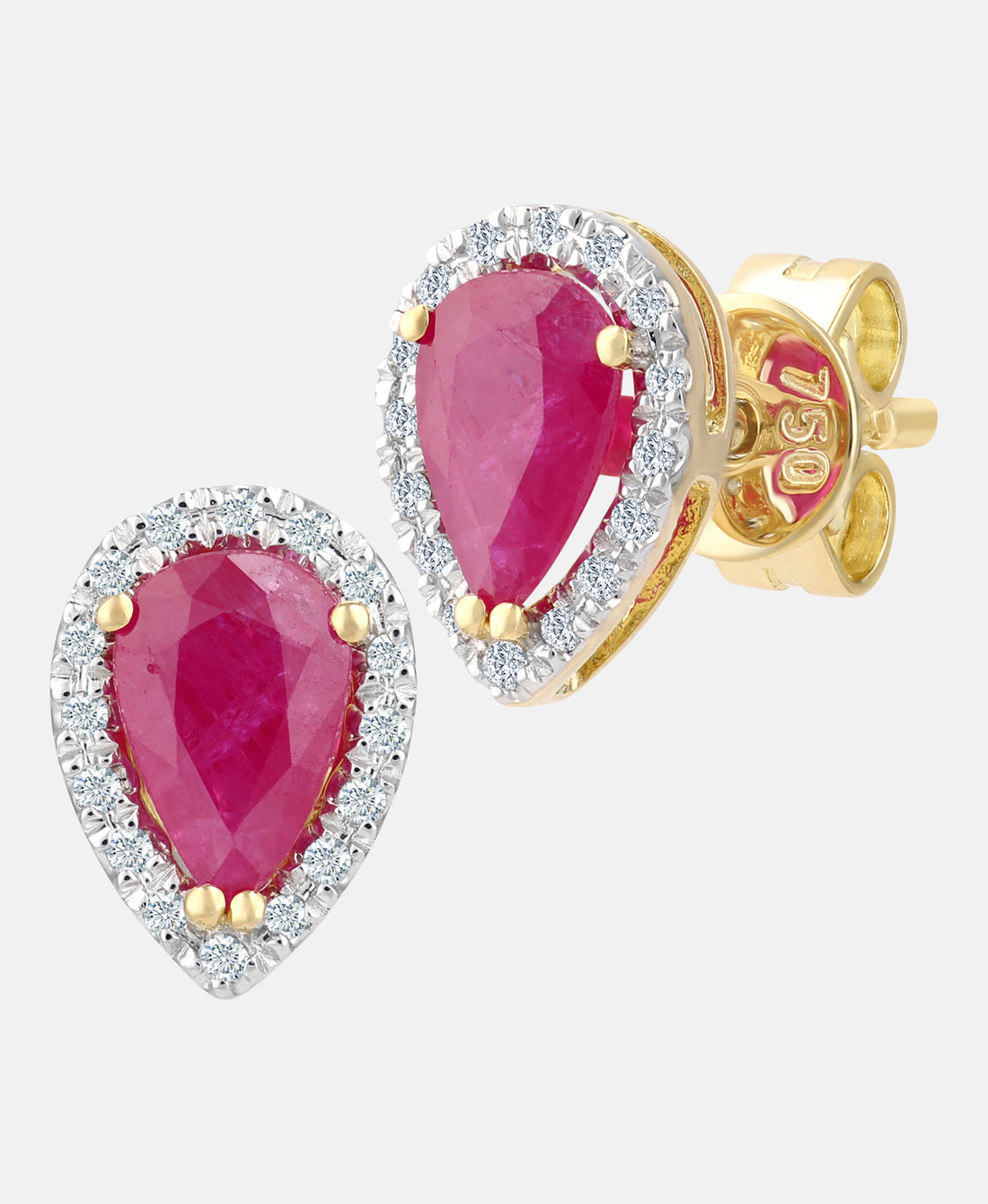 DIAMANT LETERNEL Earrings Dark pink