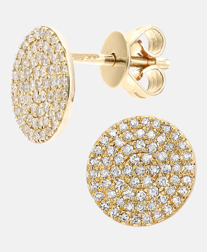 Ohrstecker aus 375 Gelbgold mit Diamant