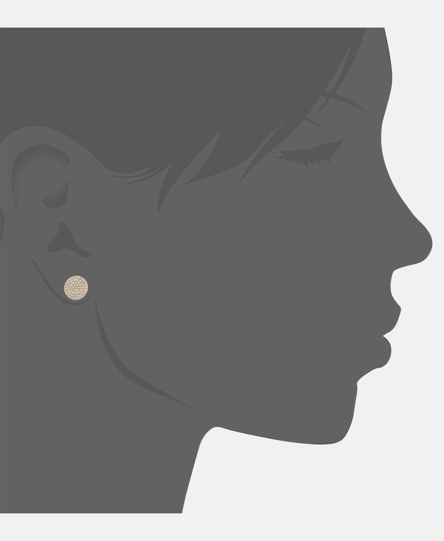 Ohrstecker aus 375 Gelbgold mit Diamant
