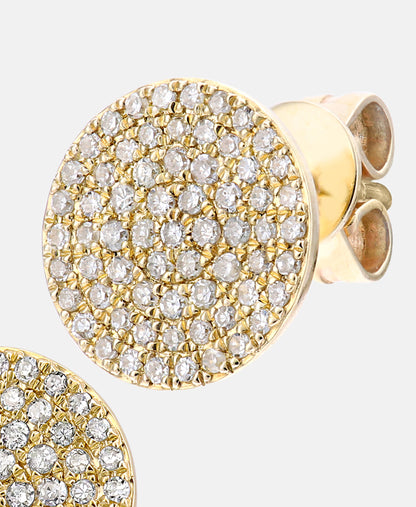 Ohrstecker aus 375 Gelbgold mit Diamant