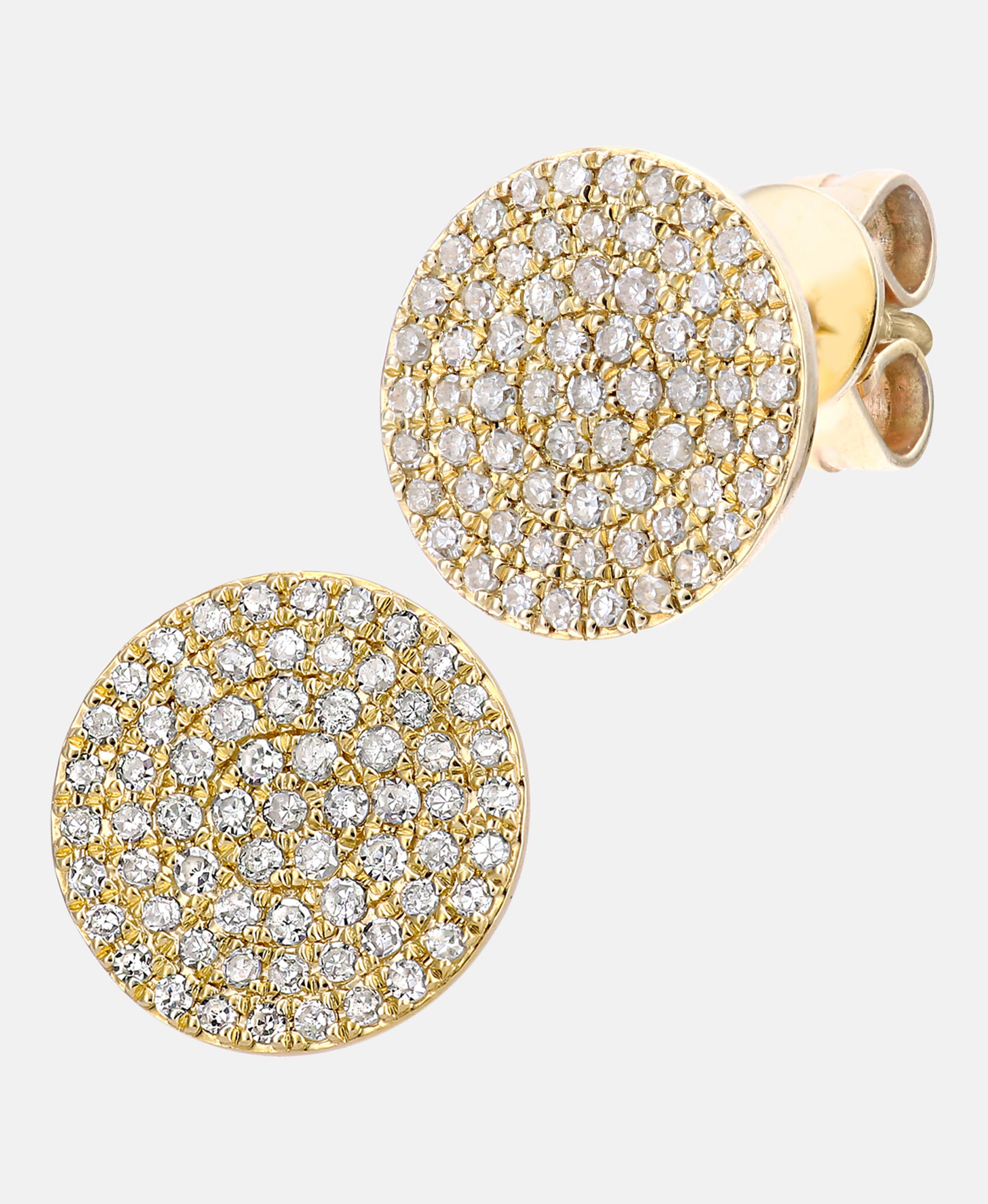 Ohrstecker aus 375 Gelbgold mit Diamant