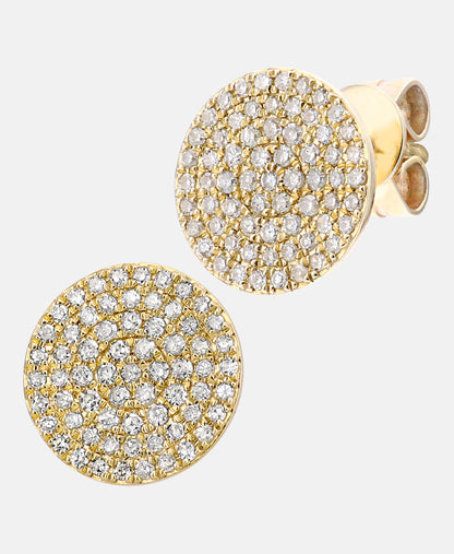Ohrstecker aus 375 Gelbgold mit Diamant