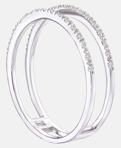 Ring aus 375 Weißgold mit Diamant