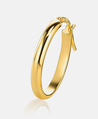 Hoop earrings in 585 (14K) Yellow Gold