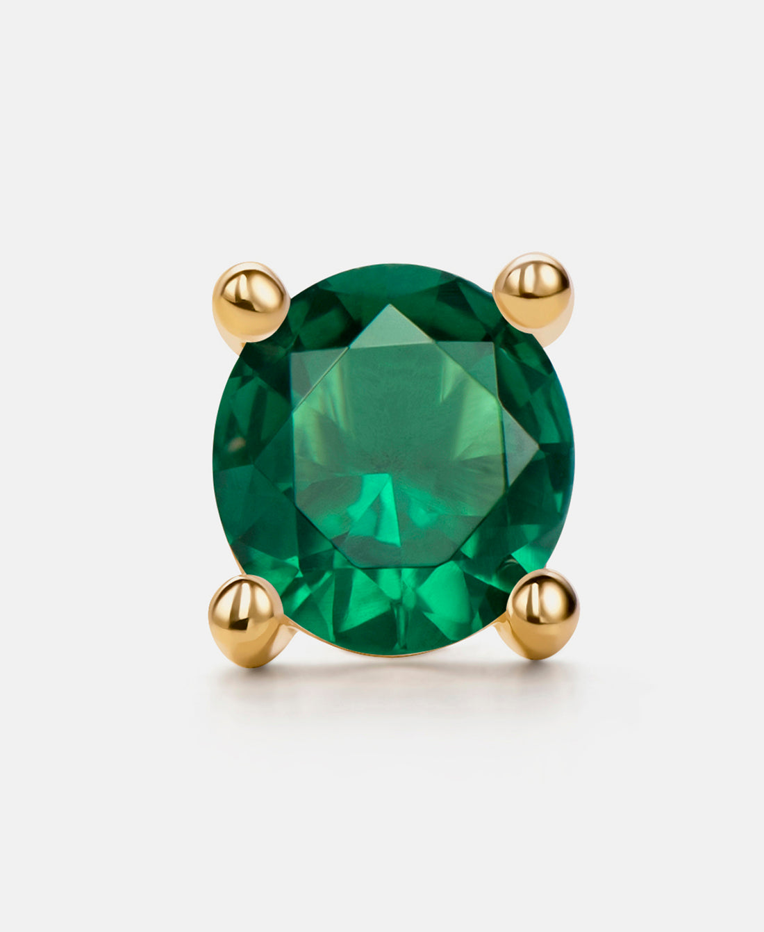 Stud earrings in 585 (14K) Yellow Gold with Cubic Zirconia