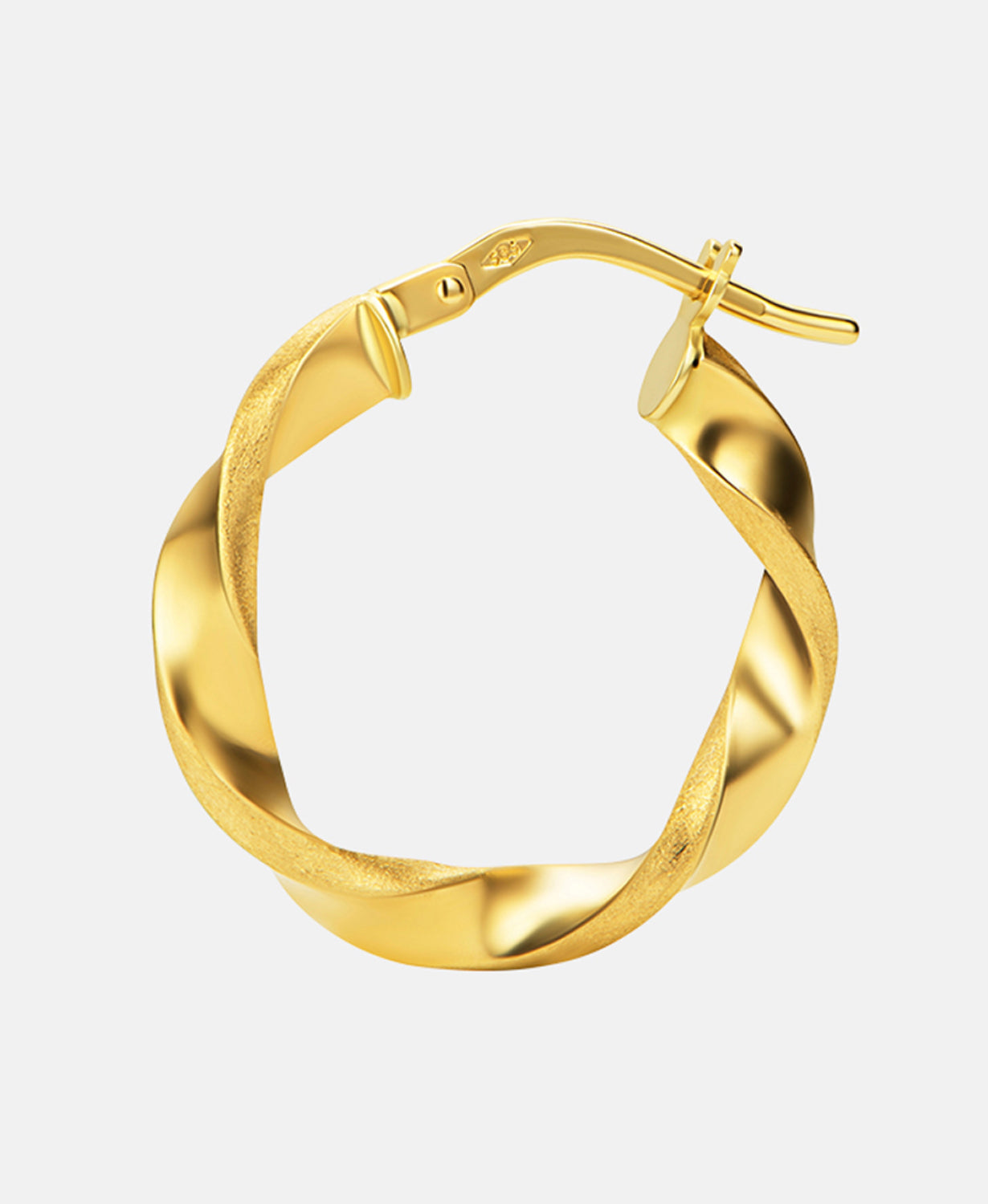Hoop earrings in 585 (14K) Yellow Gold