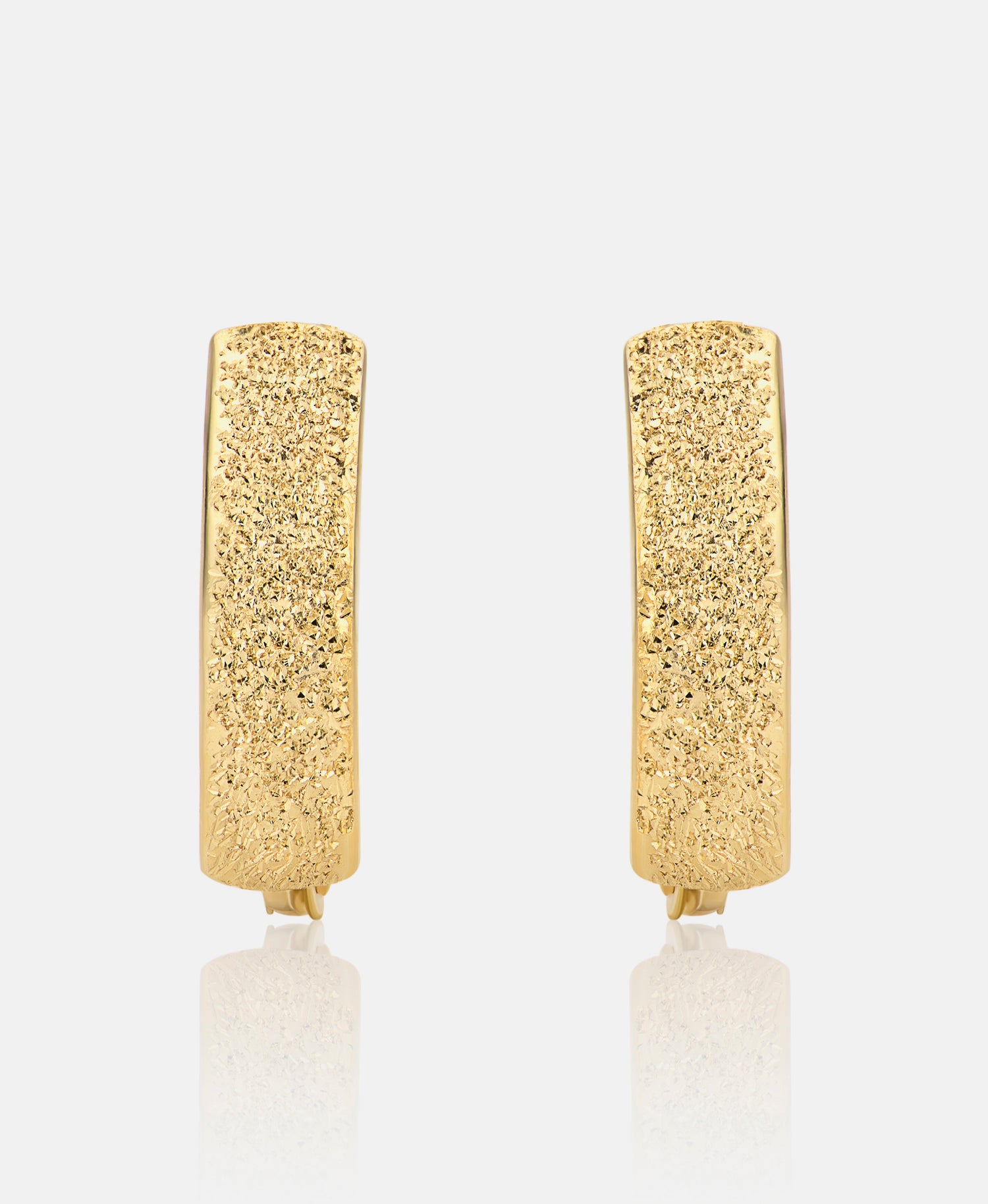 Hoop earrings in 585 (14K) Yellow Gold