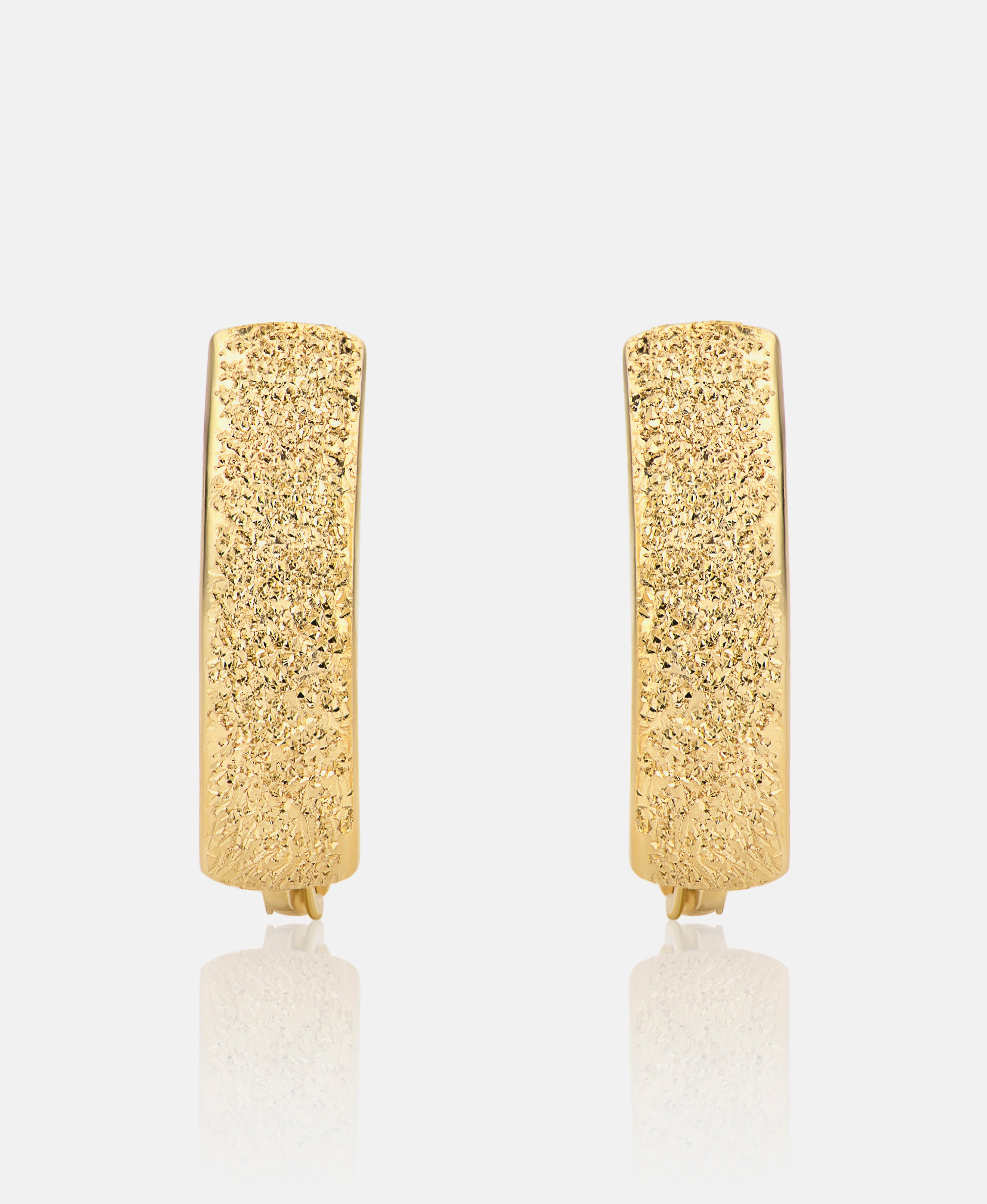 Hoop earrings in 585 (14K) Yellow Gold