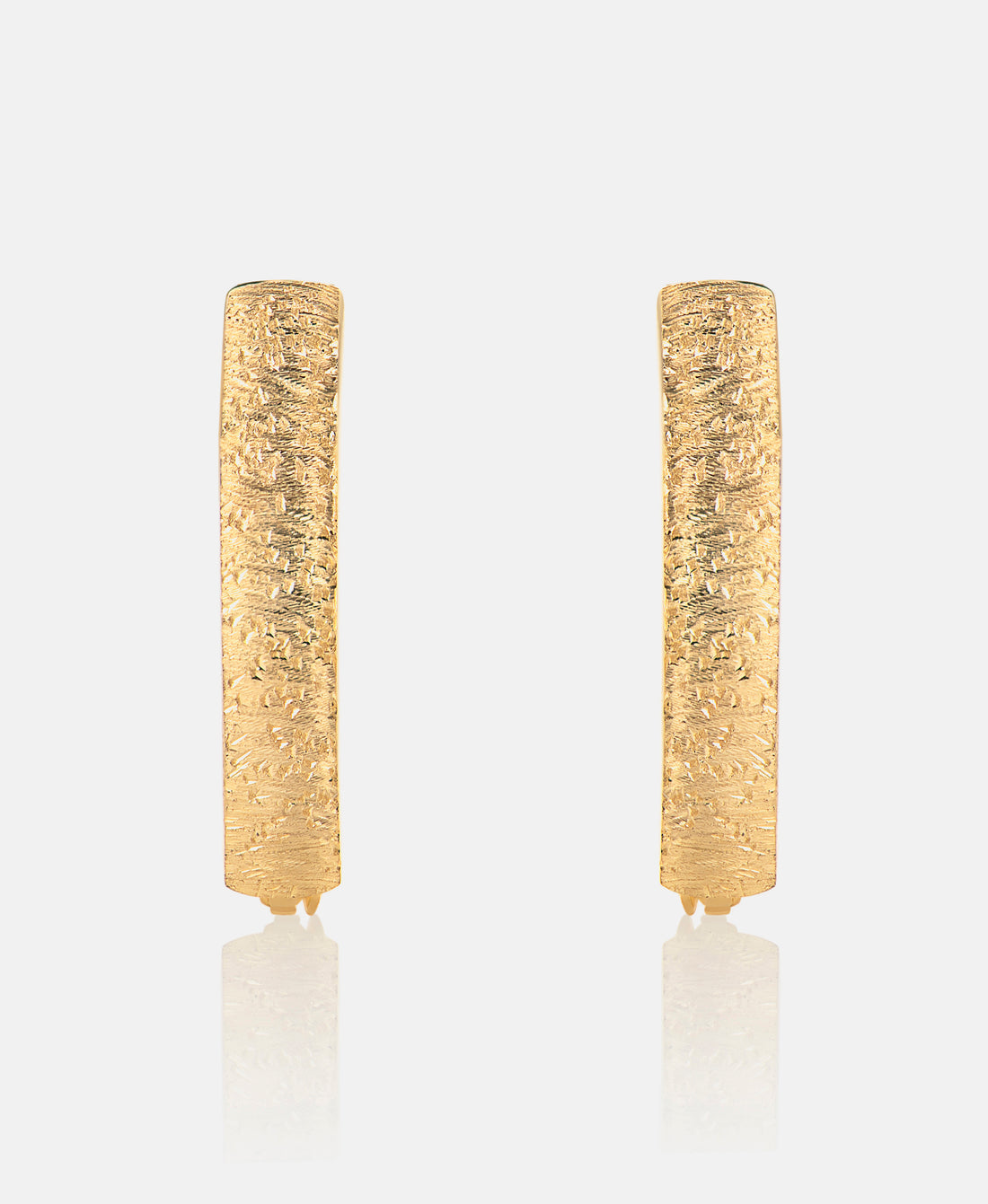 Hoop earrings in 585 (14K) Yellow Gold