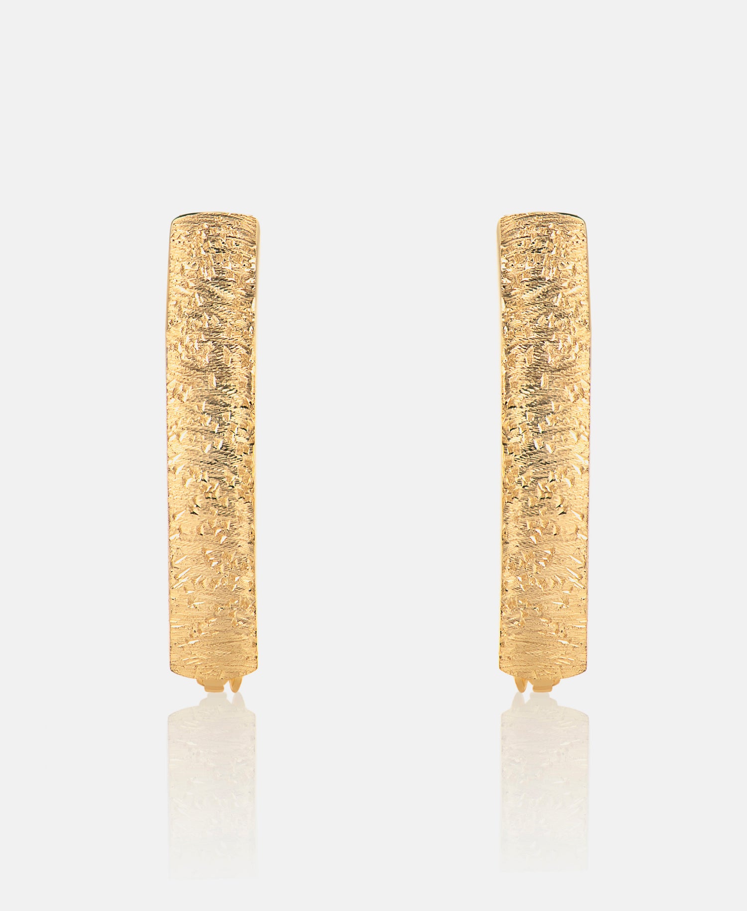 Hoop earrings in 585 (14K) Yellow Gold
