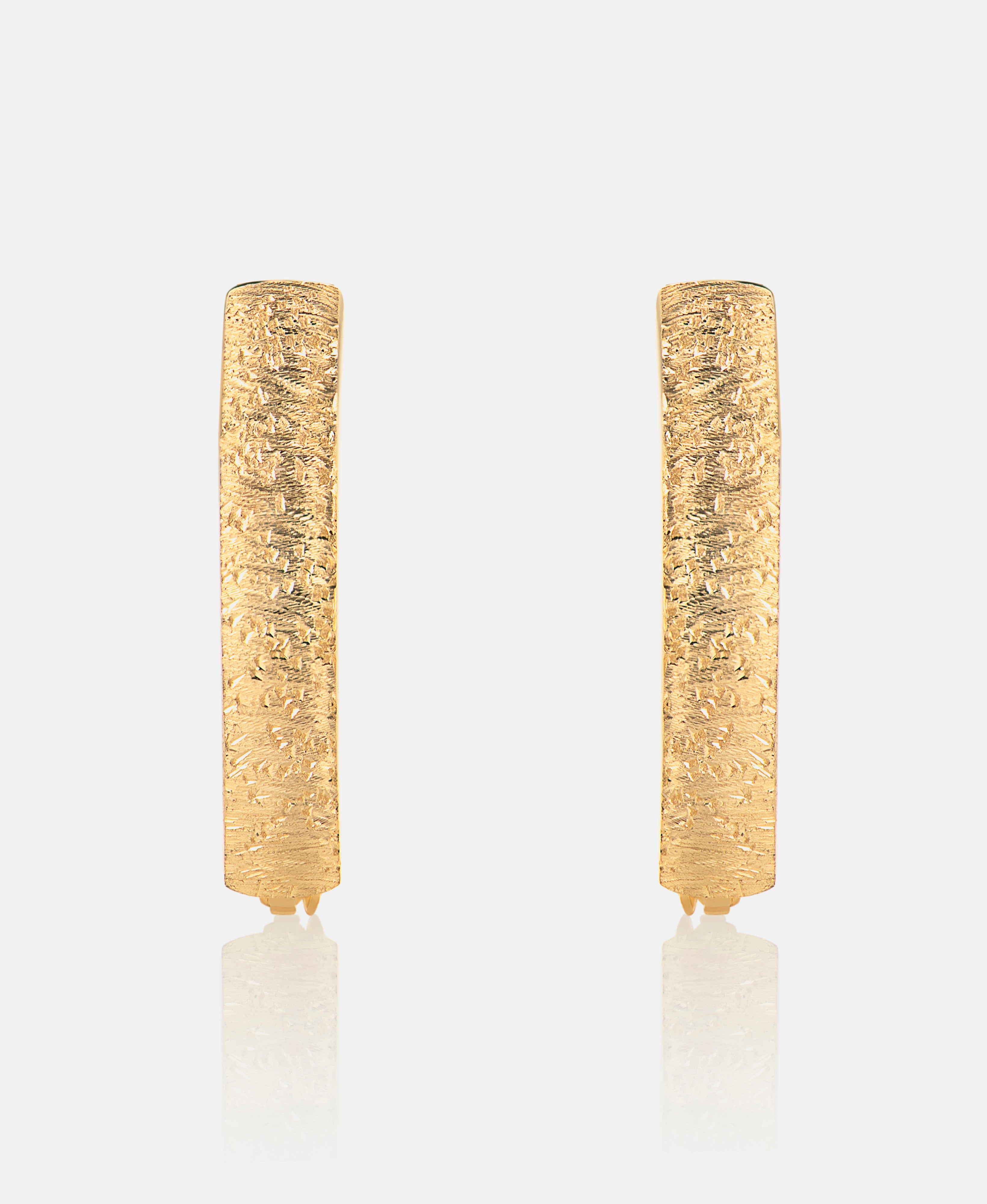 Hoop earrings in 585 (14K) Yellow Gold