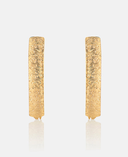Hoop earrings in 585 (14K) Yellow Gold