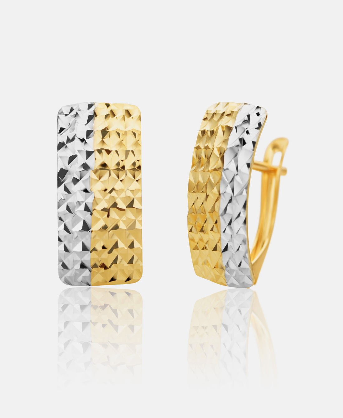 Hoop earrings in 585 (14K) Gold